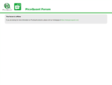 Tablet Screenshot of forum.picoquant.com